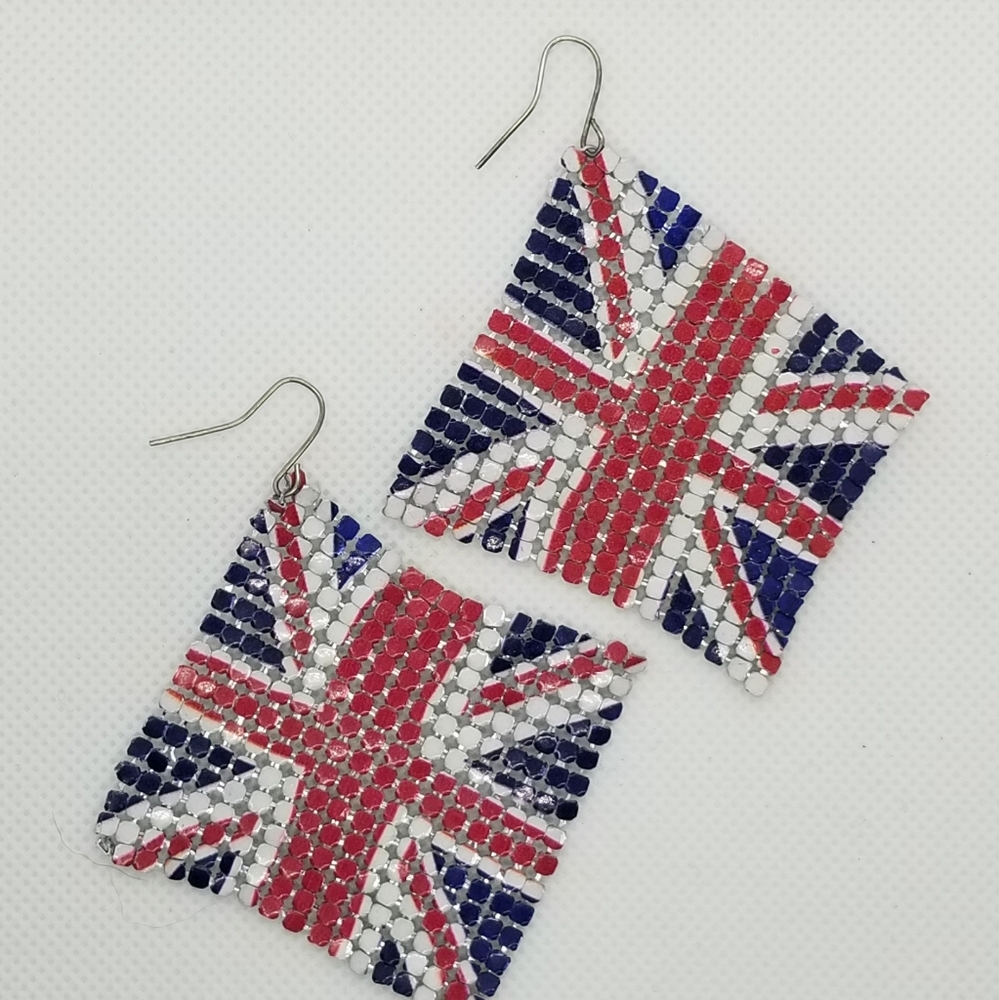 Britian Flag Soft Earrings